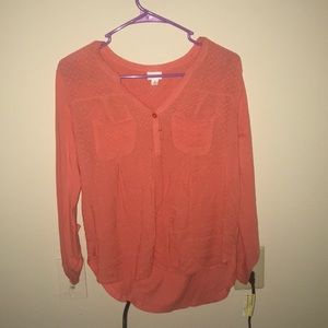 Pink long sleeve shirt